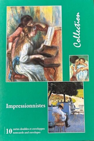 10 tarjetas dobles + 10 sobres, Impressionnistes